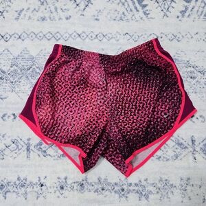Nike Girls Pink and Black Athletic Shorts, Size Large